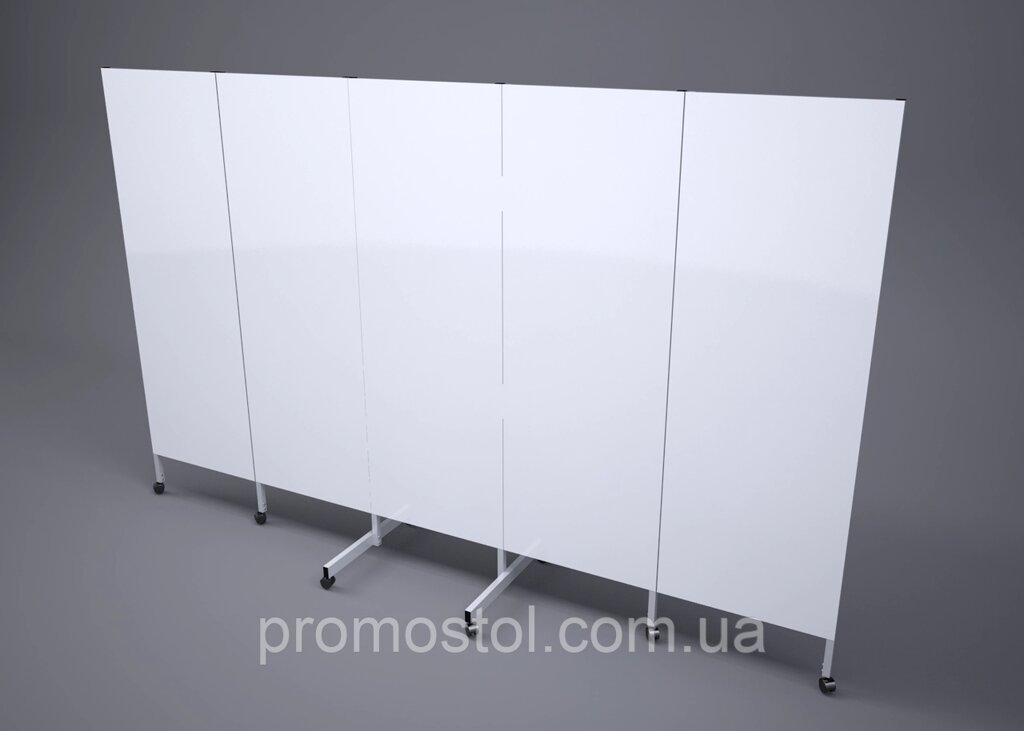 Ширма медична пластикова Elegant 157х250 см 5 секцій від компанії ШирмаМаркет - фото 1