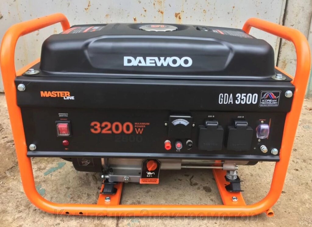 Бензиновий генератор Daewoo GDA 3500 від компанії Компанія Єлектромотор - фото 1