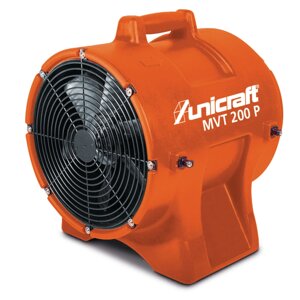 Промисловий осьовий вентилятор в комплекті з гнучким вентиляційним шлангом Unicraft MVT 200P
