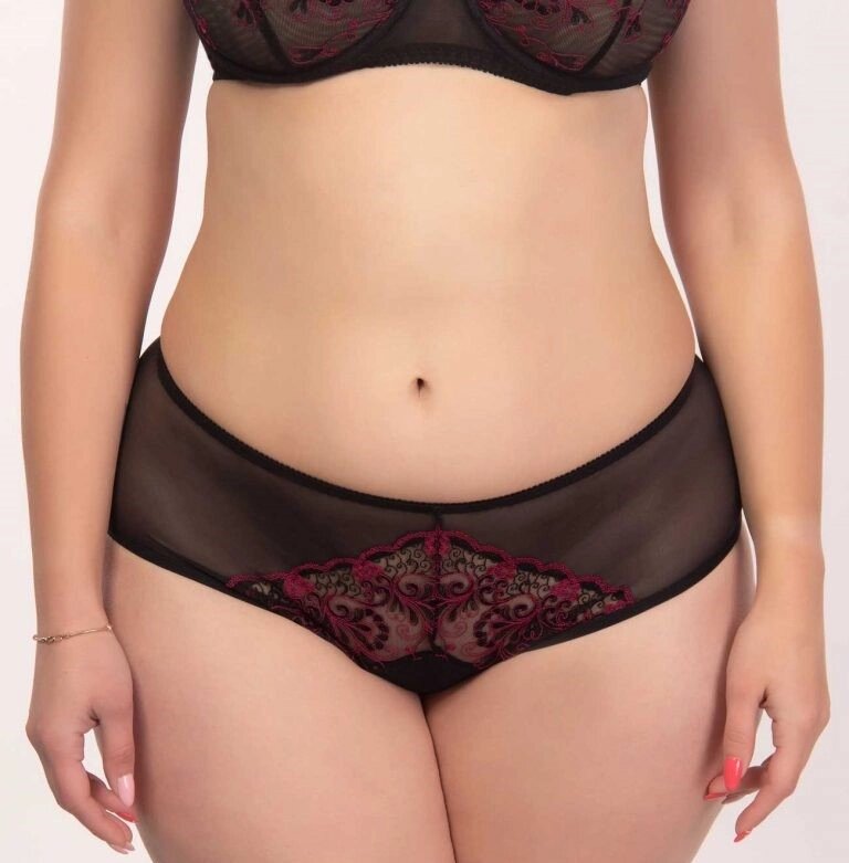 Високї трусики слїпи їз сїтки ї вишитого мережива (M, L, XL, XXL, 3XL) від компанії Elita woman - магазин жіночої білизни - фото 1