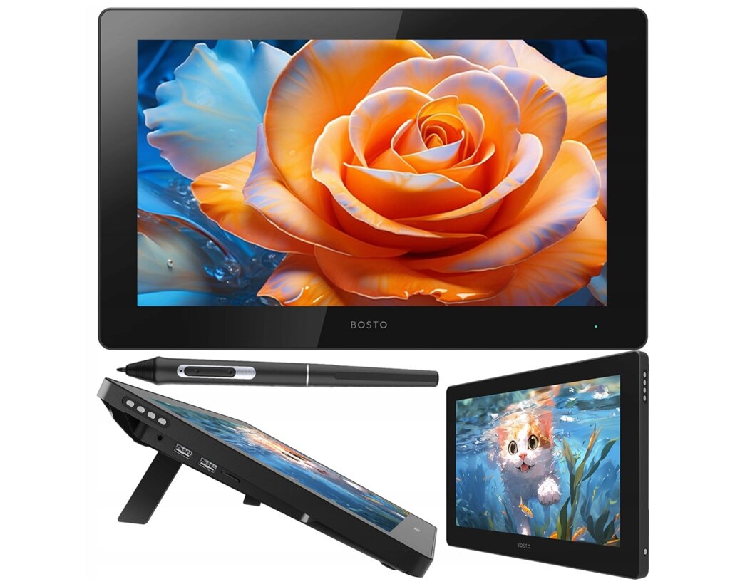 Графічний планшет BOSTO BT-16HD (2024) від компанії joker - фото 1