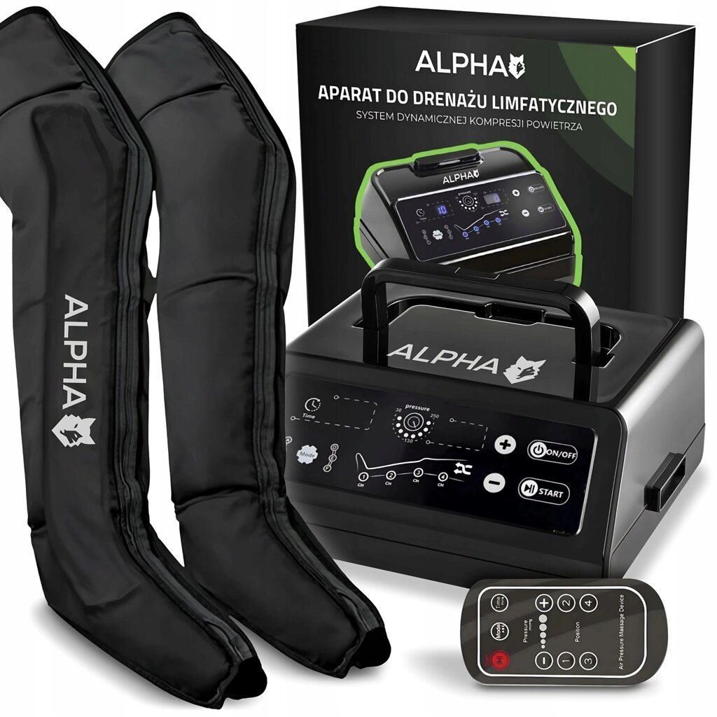 Компресійний лімфодренажний пристрій - Масажер для ніг Alpha AMP-04 від компанії joker - фото 1