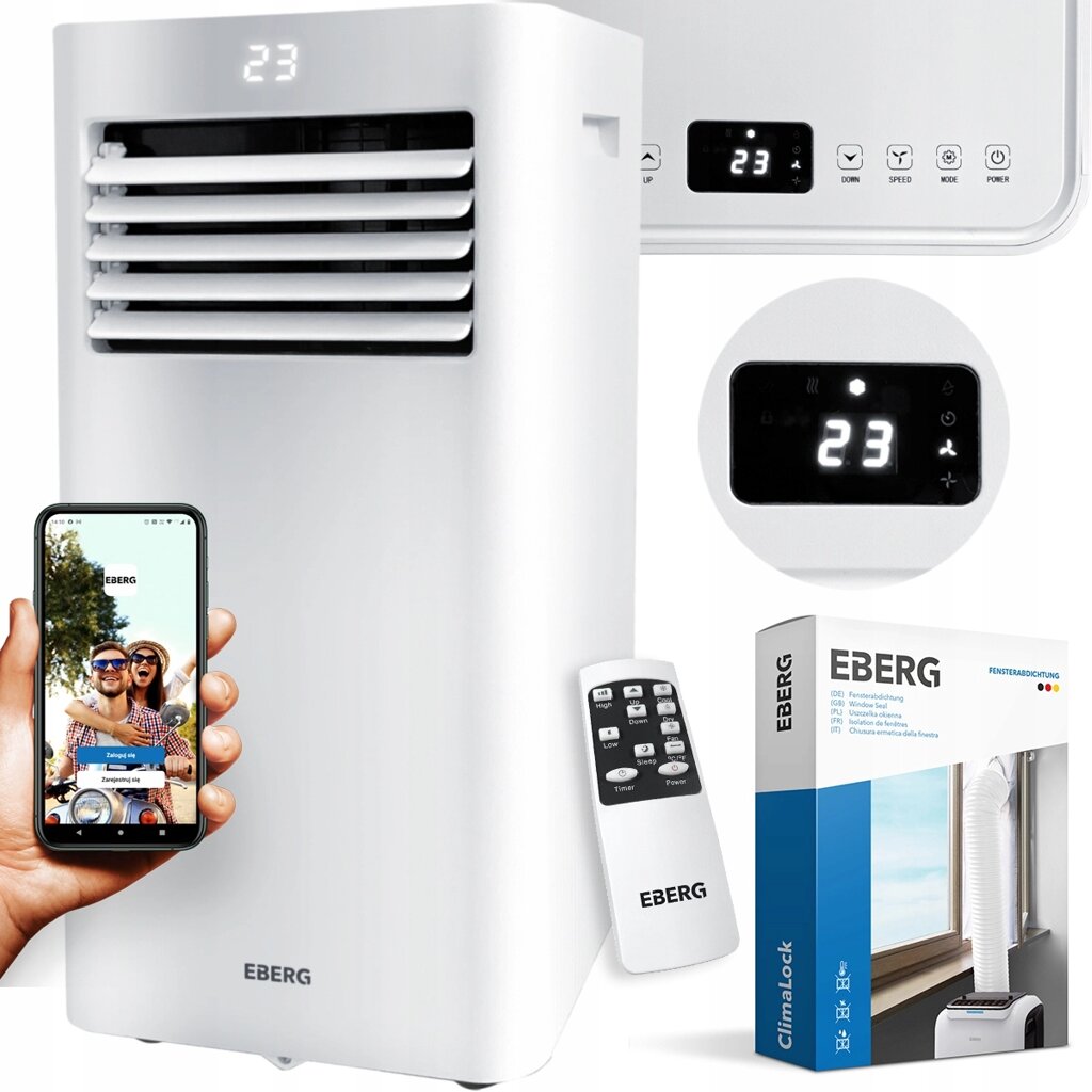 Мобільний кондиціонер кліматизатор Eberg RIO 3kW WiFi від компанії joker - фото 1