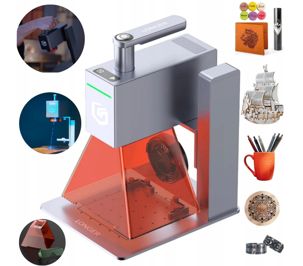 Портативний лазерний гравер Longer Nano 6W від компанії joker - фото 1