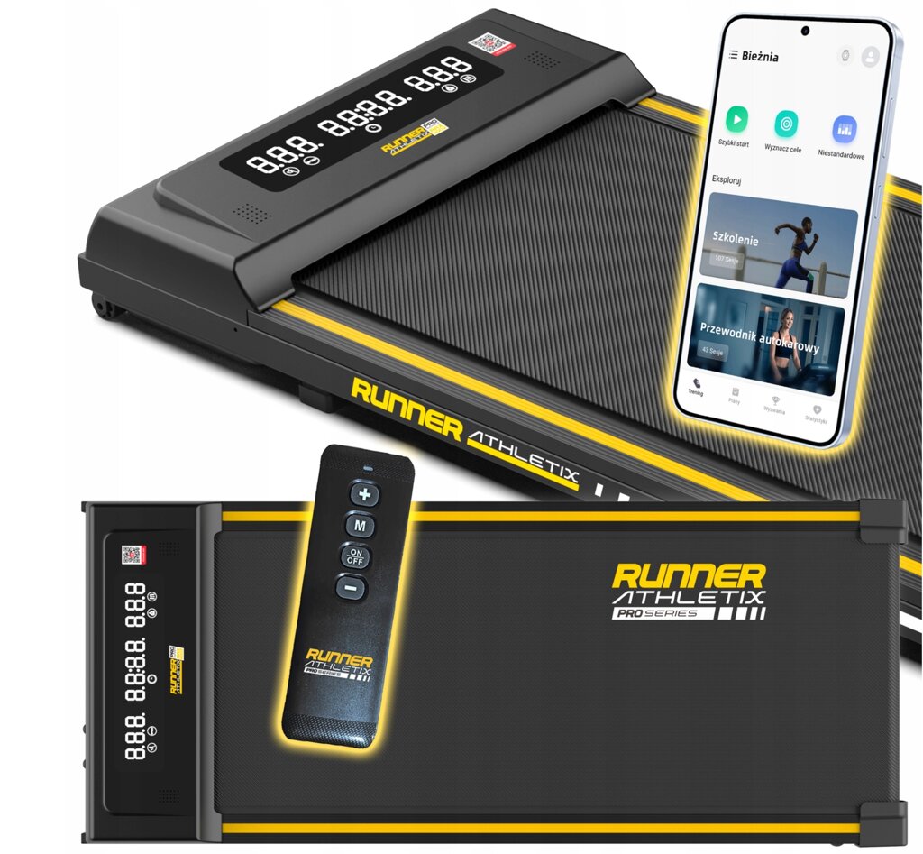 Складана електрична бігова доріжка 10 км/год 120кг Runner RAX9002 17705677046 від компанії joker - фото 1