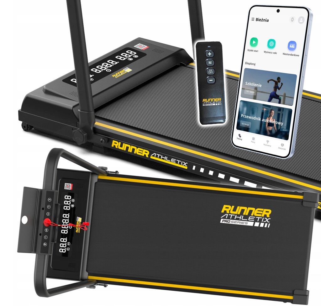 Складана електрична бігова доріжка 10 км/год 120кг Runner RAX9003 від компанії joker - фото 1