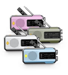 Багатофункціональне аварійне радіо із сонячною панеллю, ліхтариком, динамо-генератором і Power Bank надзвичайні ситуацій