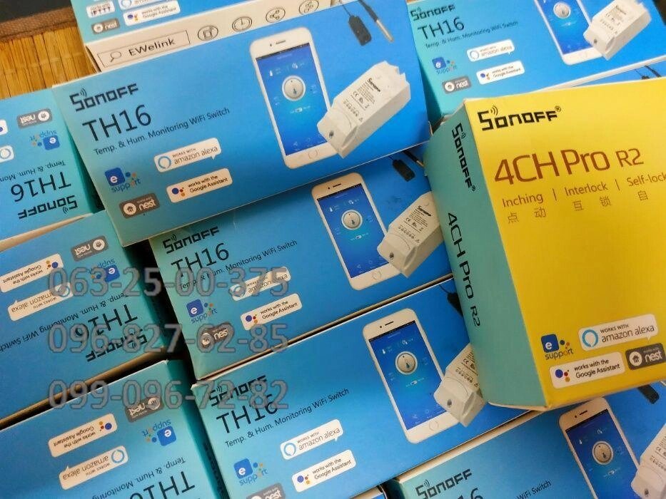 16.05.22 Sonoff TH16 Wi-Fi реле 15а. Новий. Оригінал. В наявності. від компанії Artiv - Інтернет-магазин - фото 1