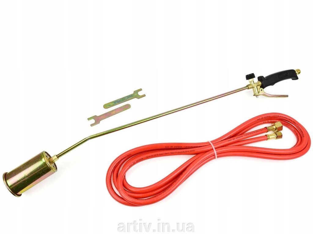 Пальник газовий GEKO G20008, горелка Geko 60 мм L-850 мм, горелка від компанії Artiv - Інтернет-магазин - фото 1