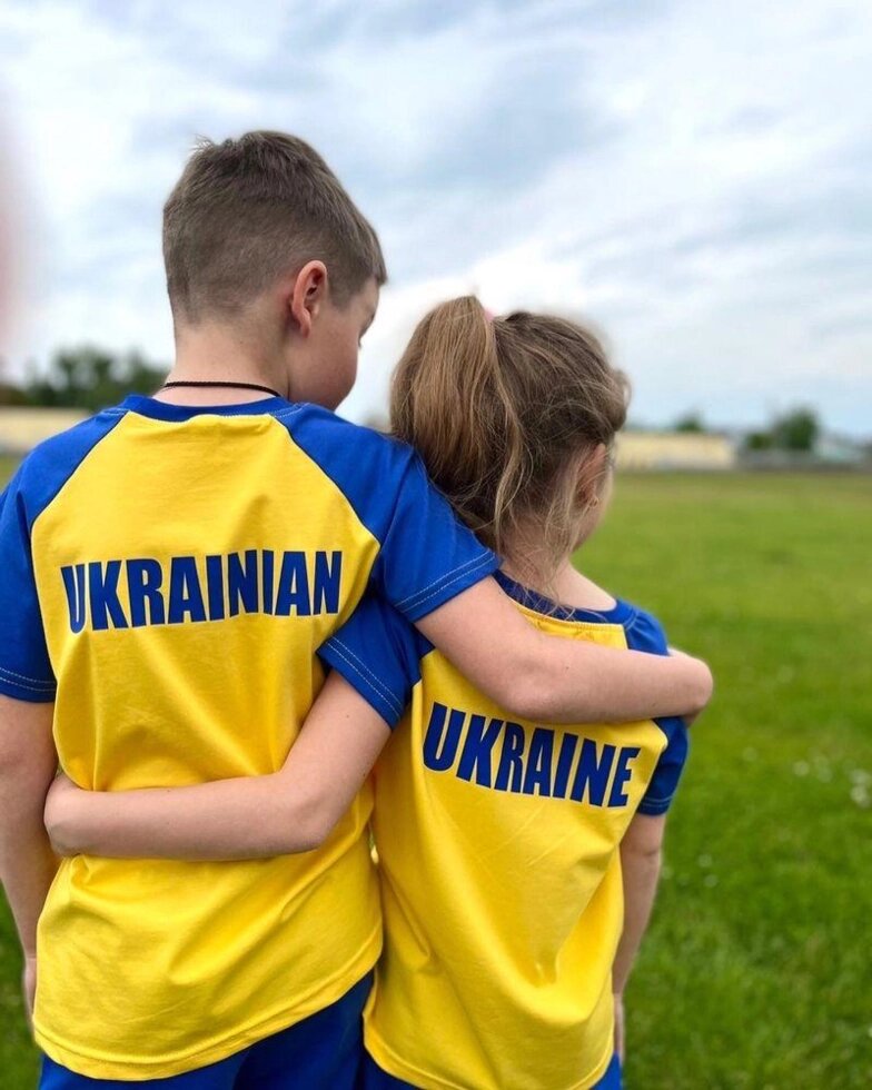Патрон Ukraine Футболка Шорти 128-146 рр від компанії Artiv - Інтернет-магазин - фото 1