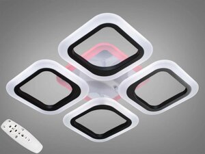 Світлодіодна LED люстра 50W з пультом і підсвіткою