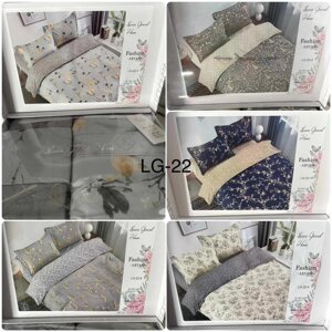 Постельное белье Евро Laura-grand из 100% Сатина (100% Хлопок) LG-22