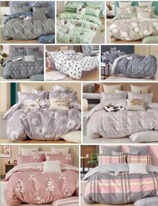 Постельное белье Евро Colorful Home Фланель 4 наволочки