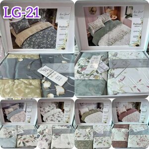 Постельное белье Евро Laura-grand из 100% Сатина (100% Хлопок) LG-21