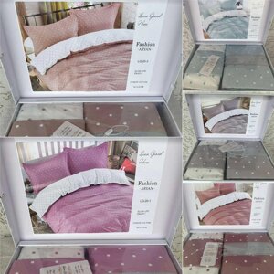 Постельное белье Евро Laura-grand из 100% Сатина (100% Хлопок) LG-20.