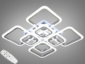 Світлодіодна LED люстра 145W з диммером і підсвічуванням