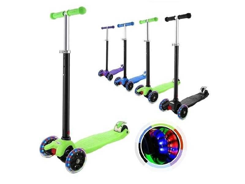 Самокат OUTCAMER Scooter Boy 3 колеса зі світлодіодною підсвіткою від компанії Artiv - Інтернет-магазин - фото 1