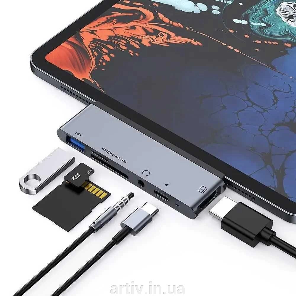 СТОК USB C Hub/адаптер/пристрій читання карт SD/TF FLYLAND від компанії Artiv - Інтернет-магазин - фото 1
