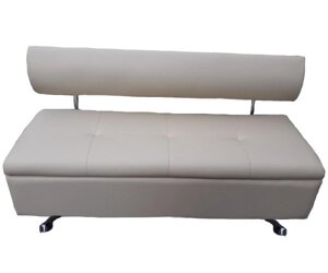 Офісний диван для очікування Класик з нішою 120х52х80 білий