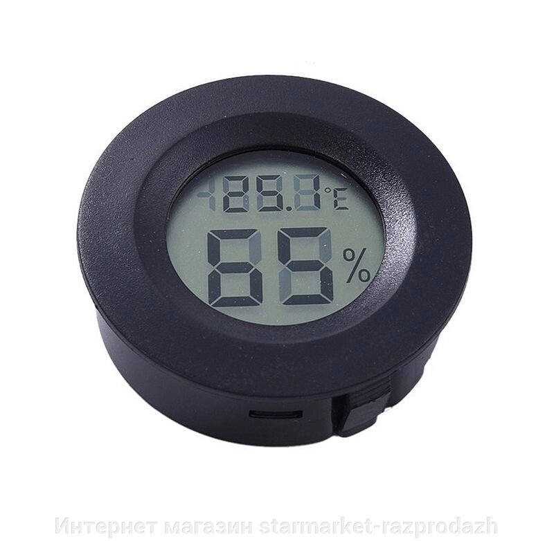 Термометр гігрометр круглої форми, 40мм - опт
