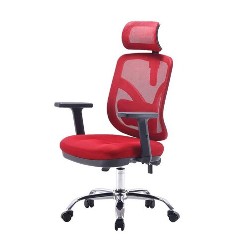 Ергономічне офісне крісло jOkasta ANGEL червоне