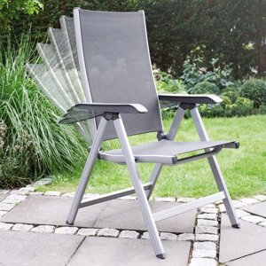 Багатопозиційне крісло KETTLER Basic Plus срібло-антрацит