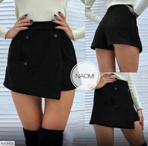 Кашемірова коротка жіноча спідниця-шорти міні стильна ефектна облягає р-ри 42-44,46-48 арт 907