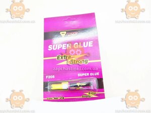 Супер клей SUPER GLUE 3г (пр-во fusion україна) фю F208