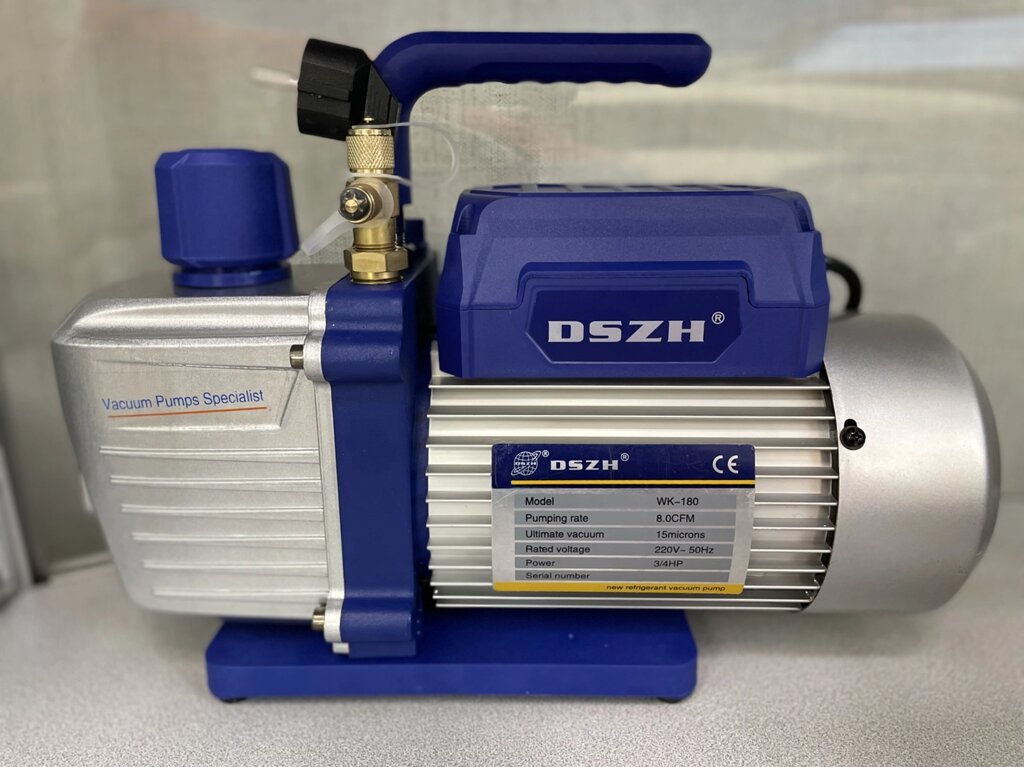Вакуумний насос 1 ст. DSZH WK-160-P04 (170 л/мин, 1/2HP, 2Па / 150 мкм, 1/4" & 3/8"SAE) ##от компании## ООО "Грин Фрост" - ##фото## 1