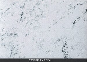 Мембрана StoneFlex біло-чорна Royal, 1.65м армована з лаковим покриттям 327074334002