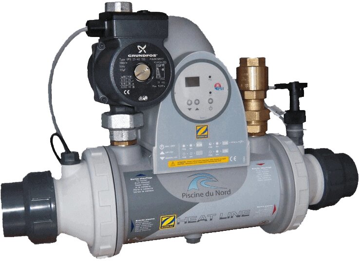 Теплообменник Pahlen TITAN 20кВт PSA Zodiac (в пластиковом корпусе) для бассейна ##от компании## OCEAN group - ##фото## 1