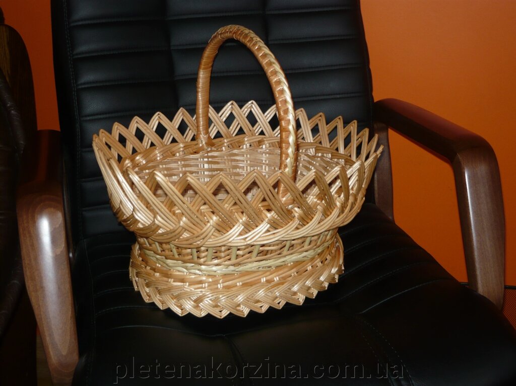 Корзина пасхальная Арт.009. Плетение из лозы ##от компании## Плетена корзина - ##фото## 1