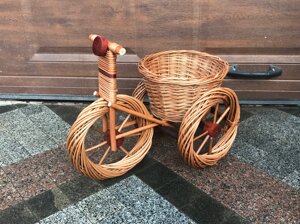 Квітник "велосипед" (великий розмір, Довжина 54см) Арт.366.1 в Закарпатській області от компании Плетеная корзина