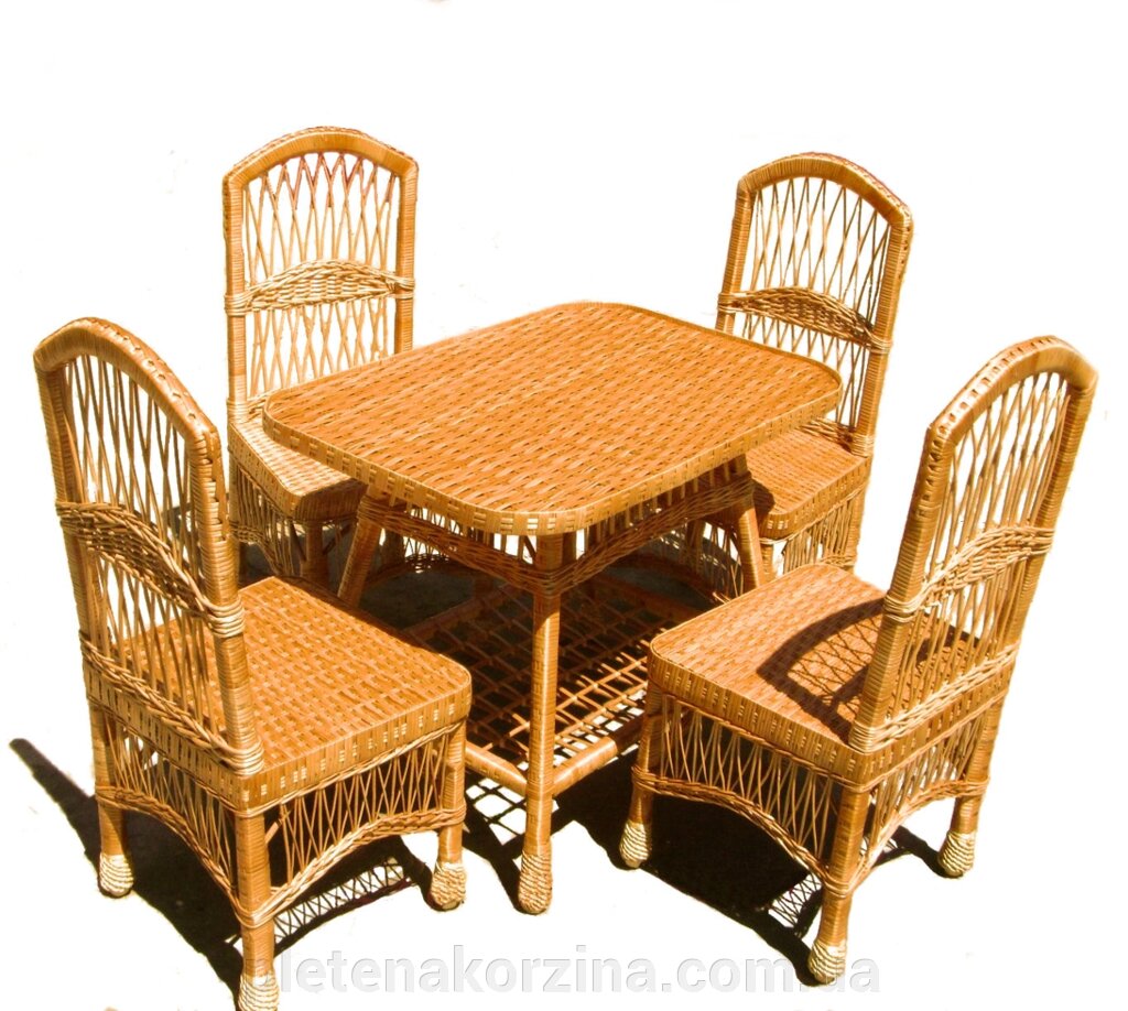 Плетені меблі з лози (крісла без підлокітників) Арт.1229 від компанії Плетена корзина - фото 1