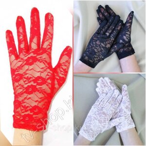 Рукавички мереживні 22 см