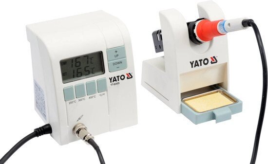 Цифрова паяльна станція індукційна Р=48 Вт YATO YT-82455 (Польща) від компанії Магазин інструменту та обладнання "Викрутки" - фото 1