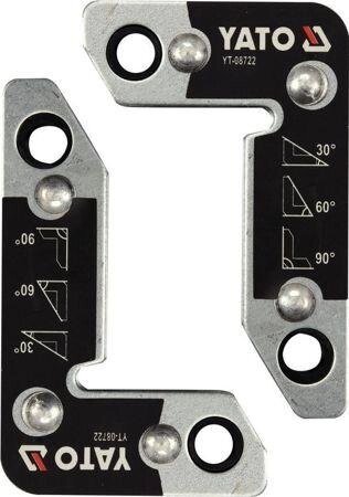 Магнітні зварювальні куточки 2 шт YATO YT-08722 (Польща) від компанії Магазин інструменту та обладнання "Викрутки" - фото 1