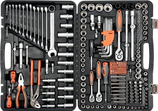 Набір інструментів 225 предметів STHOR 58693 (Польща) від компанії Магазин інструменту та обладнання "Викрутки" - фото 1