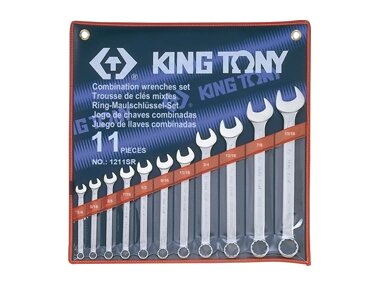 Набір ключів комбі 11 од. (1/4"-15/16") KING TONY 1211SR (Тайвань) від компанії Магазин інструменту та обладнання "Викрутки" - фото 1