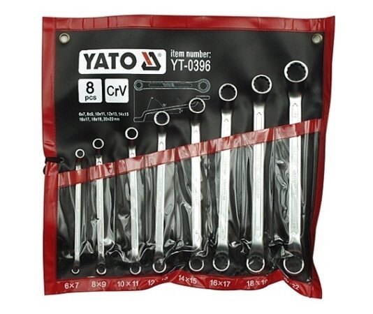 Набір ключів накидних 6-22 мм YATO YT-0396 (Польща) від компанії Магазин інструменту та обладнання "Викрутки" - фото 1