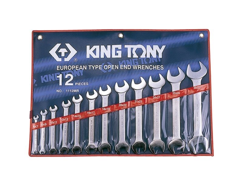 Набір ключів ріжкових 12шт. (6-32мм) KING TONY 1112MR від компанії Магазин інструменту та обладнання "Викрутки" - фото 1