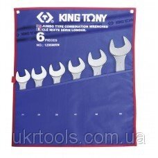 Набір комбінованих ключів (34-55 мм) King Tony 1296MRN 6 предметів від компанії Магазин інструменту та обладнання "Викрутки" - фото 1