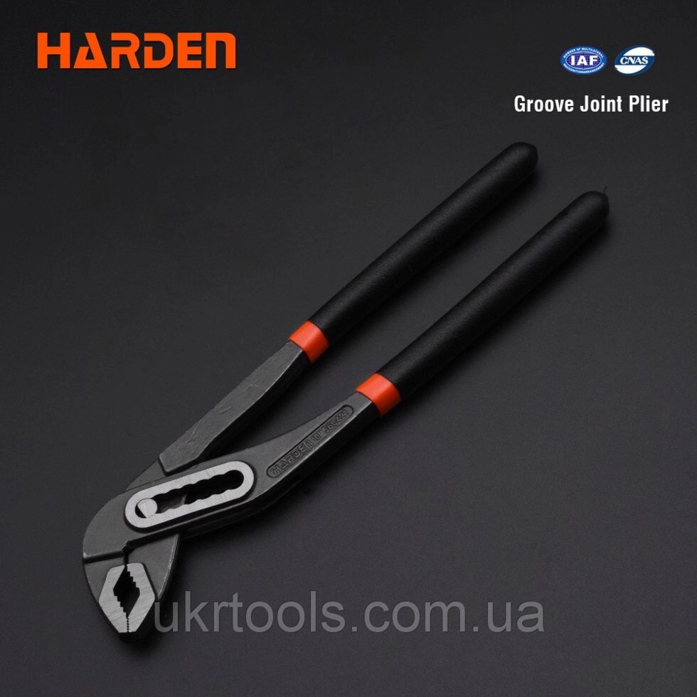 Переставні кліщі професійні 10", 255 мм Harden Tools 560421 від компанії Магазин інструменту та обладнання "Викрутки" - фото 1