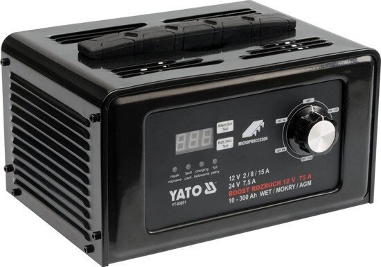 Пуско-зарядний пристрій YATO YT-83051 (Польща) від компанії Магазин інструменту та обладнання "Викрутки" - фото 1