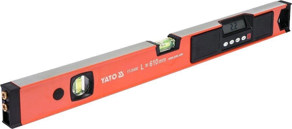 Рівень електронний алюмінієвий з лазерним променем YATO YT-30400 (Польща) від компанії Магазин інструменту та обладнання "Викрутки" - фото 1