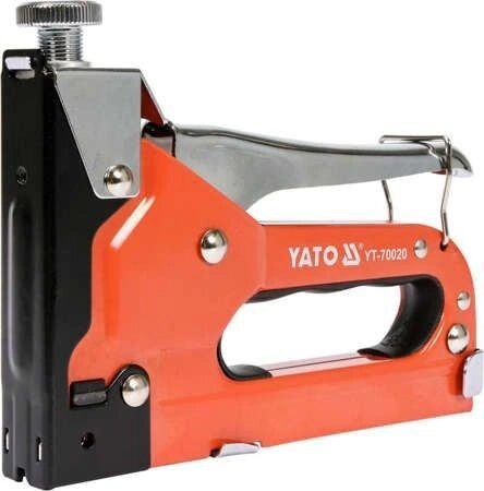 Степлер для скоб 53 (4-14 мм) з регулятором YATO YT-70020 (Польща) від компанії Магазин інструменту та обладнання "Викрутки" - фото 1