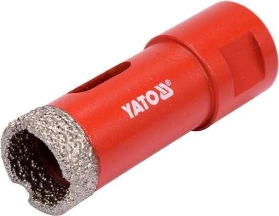 Свердло 20 мм по кераміці і гресу з алмазним напиленням YATO YT-60444 (Польща) від компанії Магазин інструменту та обладнання "Викрутки" - фото 1