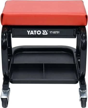 Табурет на колесах для майстерні з ящиком YATO YT-08791 (Польща) від компанії Магазин інструменту та обладнання "Викрутки" - фото 1