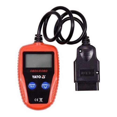 Тестер діагностичний OBD2 автомобіля з LCD-дисплеєм YATO YT-72977 (Польща) від компанії Магазин інструменту та обладнання "Викрутки" - фото 1