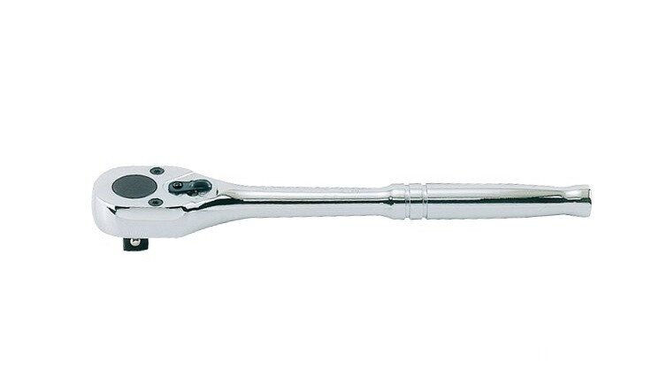 Тріскачка 3/8"DR 32 зубця з металевої полірованої ручкою 200мм KING TONY 3769-08P (Тайвань) від компанії Магазин інструменту та обладнання "Викрутки" - фото 1